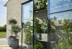 Halls Serre De Jardin Adossée En Verre Trempé Qube Lean-to 26 – 1,2 M² 9 Halls Serre De Jardin Adossée En Verre Trempé Qube Lean-to 26 – 1,2 M² -Garantia Soldes porte coulissante serre murale