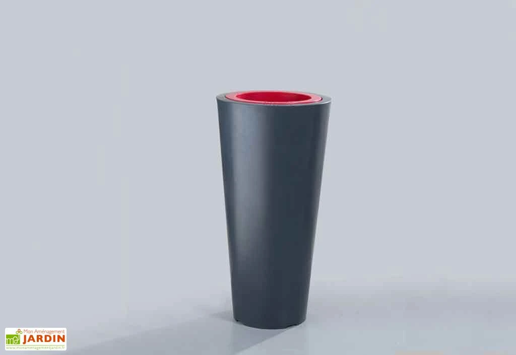Pot De Fleurs En Plastique Colors Up M Simple Ou Double Paroi (Ø50/33 X 100 Cm) 3 Pot De Fleurs En Plastique Colors Up M Simple Ou Double Paroi (Ø50/33 X 100 Cm)