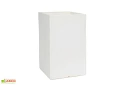 Pot De Fleurs En Polyéthylène Atlantis – 30 X 30 X 47 Cm -Garantia Soldes pot de fleurs blanc 4