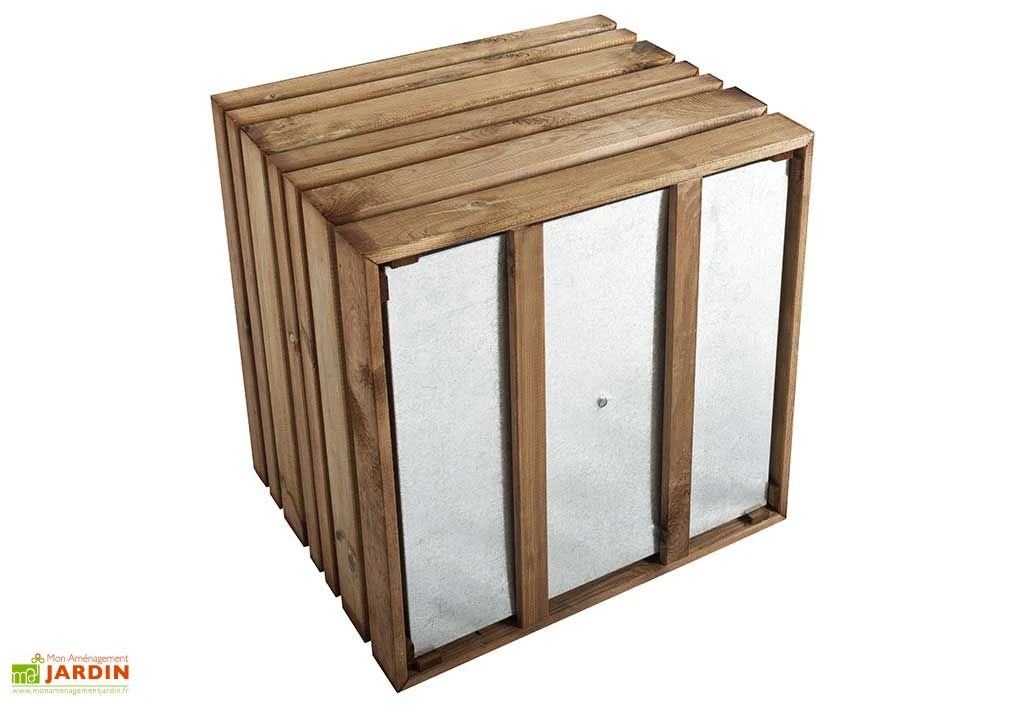 Bac à Fleurs En Bois Lign Z 60 (60x60x50cm) 4 Bac à Fleurs En Bois Lign Z 60 (60x60x50cm) – Image 2