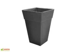 Roto Pot De Fleurs Extérieur En Polyéthylène Et Bois 30 X 45 Cm Quadro S