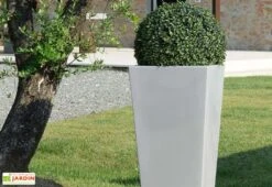 Pot De Fleurs En Polyéthylène Hydrus - 39 X 39 X 85 Cm -Garantia Soldes pot de fleurs hydrus 3