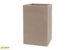 Pot De Fleurs En Polyéthylène Atlantis – 30 X 30 X 47 Cm -Garantia Soldes pot de fleurs tabac 3