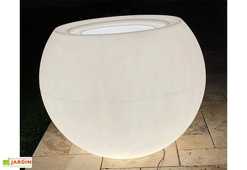 Pot De Fleurs Lumineux En Polyéthylène Transparent Speranza Ø 90 Cm 3 Pot De Fleurs Lumineux En Polyéthylène Transparent Speranza Ø 90 Cm