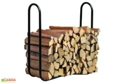 Porte-bûches En Acier Inoxydable – 122 Cm