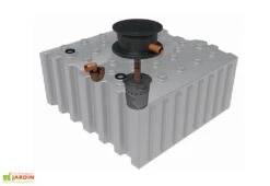Cuve De Récupération D’eau De Pluie Enterrée – 5000 L Plate -Garantia Soldes recuperateur eau pluie enterree plat greenlife 5000l biovitor