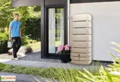 Garantia Récupérateur D’eau De Pluie 500 L Avec Robinet Et Collecteur – Slim -Garantia Soldes recuperateur eau pluie garantia slim 500l sable