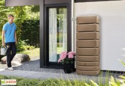 Garantia Récupérateur D’eau De Pluie 500 L Avec Robinet Et Collecteur – Slim -Garantia Soldes recuperateur eau pluie garantia slim 500l taupe