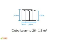 Halls Serre De Jardin Adossée En Verre Trempé Qube Lean-to 26 – 1,2 M² 11 Halls Serre De Jardin Adossée En Verre Trempé Qube Lean-to 26 – 1,2 M² -Garantia Soldes schema dimensions serre murale halls