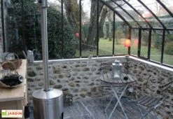 Serre Adossée Ancienne En Aluminium Et Verre Trempé 4mm Chambord 605x280 -Garantia Soldes serre ancienne en aluminium et verre trempe 4mm chambord 1 3