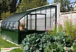 Serre Adossée Ancienne En Aluminium Et Verre Trempé 4mm Chambord 605x280 -Garantia Soldes serre ancienne en aluminium et verre trempe 4mm chambord 605x280 2
