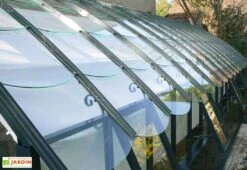 Serre Adossée Ancienne En Aluminium Et Verre Trempé 4mm Chambord 605x280 -Garantia Soldes serre ancienne en aluminium et verre trempe 4mm chambord toit 3