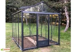 Serre De Jardin En Aluminium Et Verre Trempé Luxia 10,8 M² -Garantia Soldes serre jardin aluminium lucia 236x457 cm 1