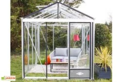 Serre De Jardin En Aluminium Et Verre Trempé Luxia 10,8 M² -Garantia Soldes serre jardin aluminium lucia 236x457 cm