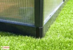 Serre De Jardin En Aluminium Et Polycarbonate Glory 14,7 M² - Grise -Garantia Soldes serre jardin aluminium polycarbonate glory 14 7 m 7