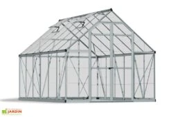 Serre De Jardin En Aluminium Et Polycarbonate Octave 9 M² -Garantia Soldes serre jardin palram canopia octave 9m2 4
