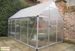 Serre De Jardin Grise Polycarbonate Aluminium 3 X 2 M – Mythos 6x10 -Garantia Soldes serre jardin polycarbonate aluminium gris mythos palram 3x2m 4
