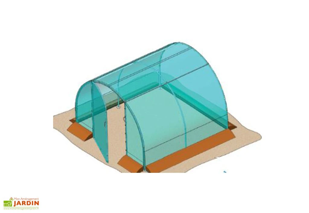 Serre De Jardin Tunnel Richel 3x3 Pied Droit 2x180µ 1 Porte 4 Serre De Jardin Tunnel Richel 3x3 Pied Droit 2x180µ 1 Porte – Image 2