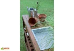 Table De Jardinage En Bois Traité Choko -Garantia Soldes table de preparation en bois choko jardipolys