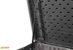 Lifetime Coffre De Rangement Extérieur En Résine Effet Bois - 2407 L 13 Lifetime Coffre De Rangement Extérieur En Résine Effet Bois - 2407 L -Garantia Soldes verin couvercle coffre jardin lifetime